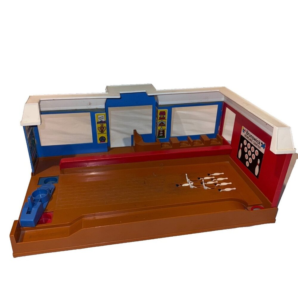 Vintage Brunswick Bowling Center Playset 1974 Questor Child Guidance Let's Play